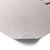 Baseball - Baseball Background Sjabloon aanpassen Poster (Hoek)