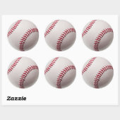 Baseball - Baseball Background Sjabloon aanpassen Ronde Sticker (Vel)