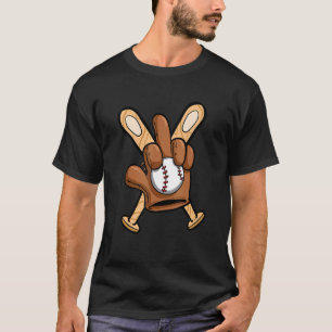 Baseball Baseball Bat Basketball Glove Midd T-shirt