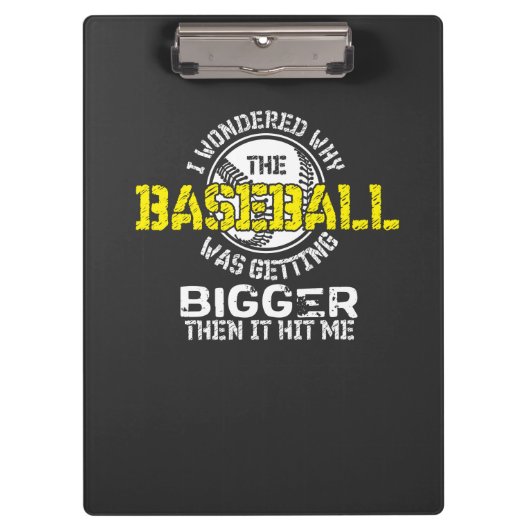 Baseball - Baseball krijgt nog groter Klembord (Voorkant)