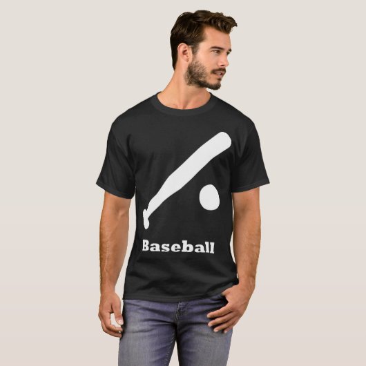 Baseball baseball t-shirt (Voorkant volledig)