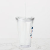 Baseball Baseline Social Club met league naam Acryl Drinkbeker (Rechts)