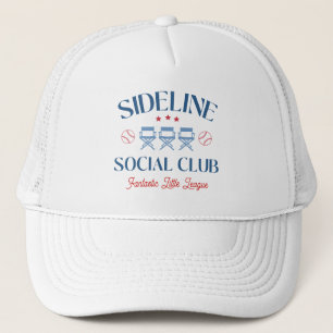 Baseball Baseline Social Club met league naam Trucker Pet