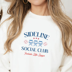 Baseball Baseline Social Club met league naam Trui