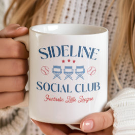 Baseball Baseline Social Club met teamnaam Koffiemok