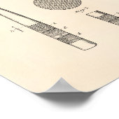 Baseball Bat 1923 Patent Art - Old Peper Poster (Hoek)