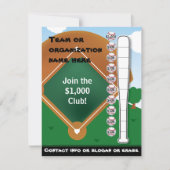 Baseball Bat Chart and Invitation Kaart (Voorkant)