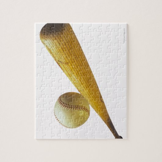 Baseball bat en ball legpuzzel (Verticaal)