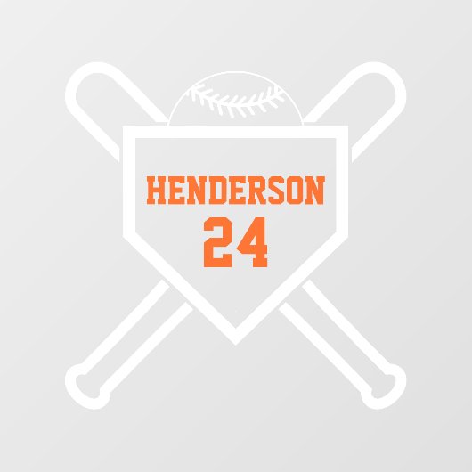 Baseball Bat en Base Game Dag Terug Window Cling Raamsticker (Vel)