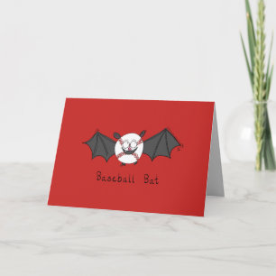 Baseball Bat - Funny Baseball Bat Pun Card Kaart