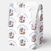 Baseball Bat Happy Birthday Naam Patroon Kinder Bedankdoosjes (Geopend)