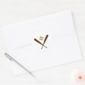 Baseball Bat Ronde Sticker (Envelop)