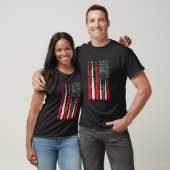 Baseball Bat US Flag Pitcher Catcher Baseball Play T-shirt (Unisex)