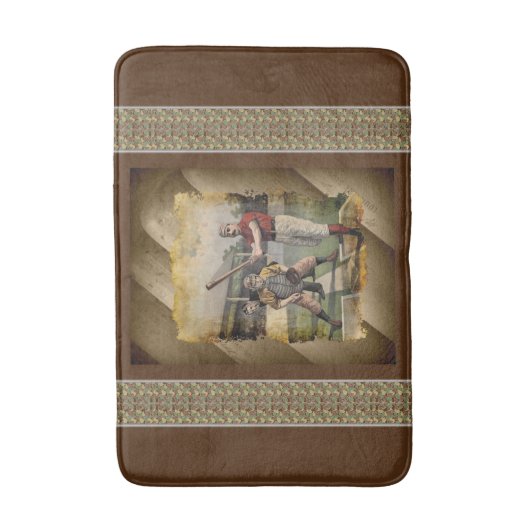 Baseball: Bath Mat (Voorkant Verticaal)