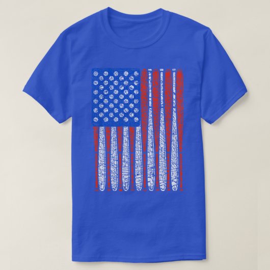 Baseball Bats as US Flag Design T T-shirt (Design voorkant)
