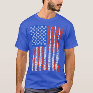 Baseball Bats as US Flag Design T T-shirt