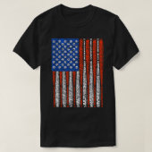 Baseball Bats as US Flag Design T T-shirt (Design voorkant)