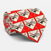 Baseball Bats Ball en Base Necktie Stropdas (Opgerold)