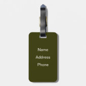 Baseball Batter Bagagelabel (Achterkant verticaal)