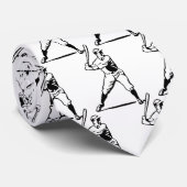 Baseball Batter Bat Player Stropdas (Opgerold)