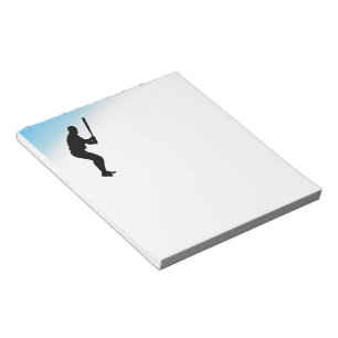 Baseball Batter Blue Sports Notitieblok
