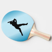 Baseball Batter Blue Sports Tafeltennisbatje (Zijkant)