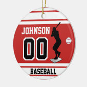 Baseball Batter | Creëer uw eigen Keramisch Ornament (Links)