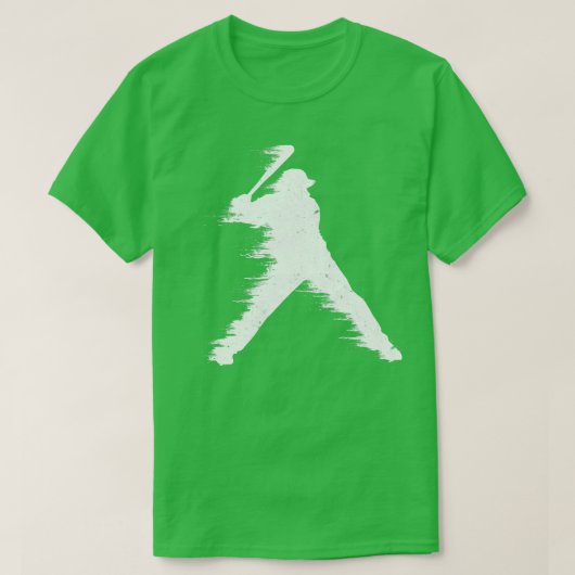 Baseball Batter Illustratie T-shirt (Design voorkant)