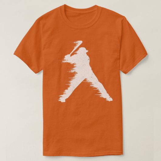 Baseball Batter Illustratie T-shirt (Design voorkant)
