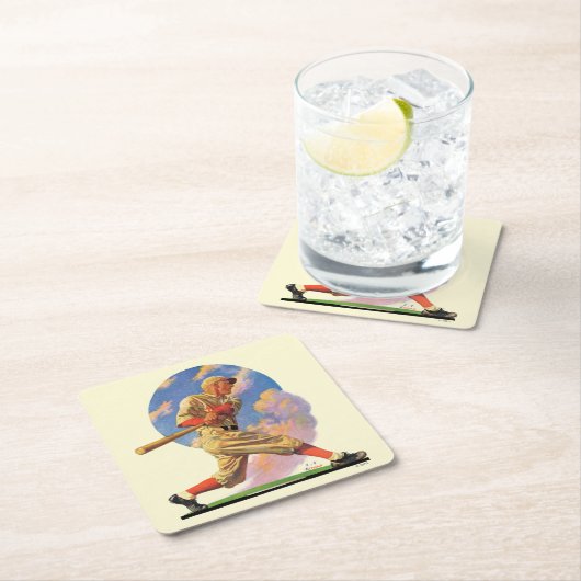 Baseball Batter Kartonnen Onderzetters (Insitu)