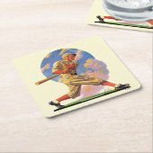 Baseball Batter Kartonnen Onderzetters (Schuin)