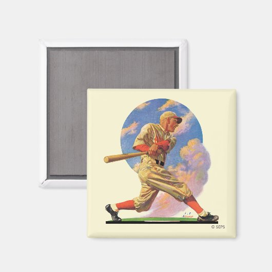 Baseball Batter Magneet (Voorkant / Achterkant)