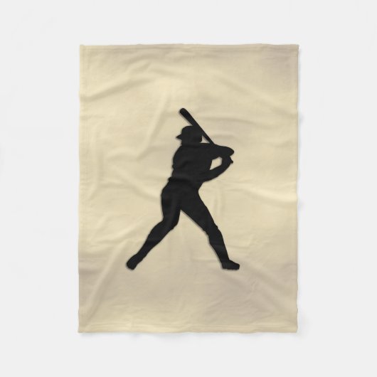 Baseball Batter omhoog Fleece Deken (Voorkant)