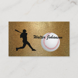 Baseball Batter silhouet Baseball custom Visitekaartje