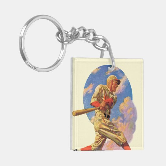 Baseball Batter Sleutelhanger (Voorkant Links)