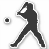 Baseball Batter Sticker (Voorkant)