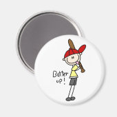 Baseball Batter Up-magneet Magneet (Voorkant / Achterkant)