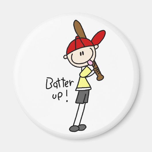 Baseball Batter Up-magneet Magneet (Voorkant)