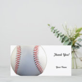 Baseball Bedankkaart (Staand voorkant)