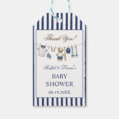 Baseball Beer Baby Shower Bedankt Cadeaulabel (Voorkant)