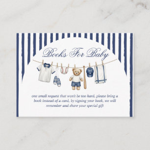 Baseball Beer Baby Shower Boek Verzoek Informatiekaartje