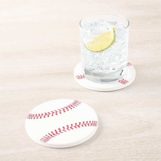  Baseball Beverage Coaster Zandsteen Onderzetter (Zijkant)
