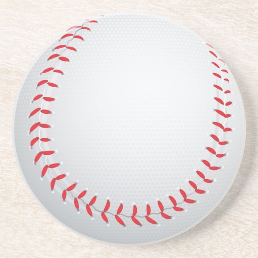 Baseball Beverage Coaster Zandsteen Onderzetter (Voorkant)