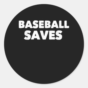 Baseball bewaart de Koel Softball USA Sportspeler Ronde Sticker