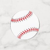 Baseball beweegt Rode sportzonden Birthday Confetti (Kleine voorkant)