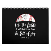 Baseball Bijbel Verse Cute Christelijk Psalm 96 Kalender (Hoes)