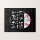 Baseball Bijbel Verse Cute Christelijk Psalm 96 Legpuzzel (Horizontaal)