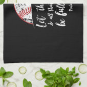 Baseball Bijbel Verse Cute Christelijk Psalm 96 Theedoek (Gevouwen)