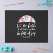 Baseball Bijbel Verse Cute Christelijk Psalm 96 Tissuepapier (Craft)