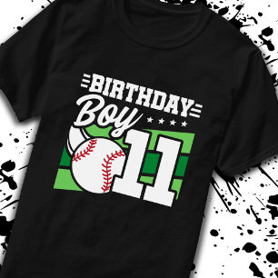 Baseball Birthday 11-jarig jongetje 11e verjaardag T-shirt